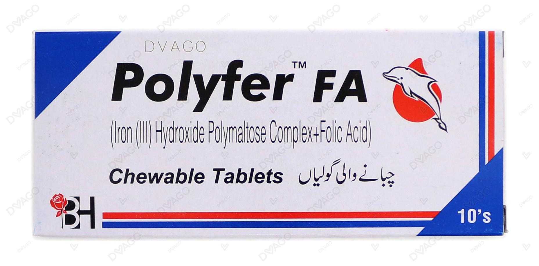 polyfer fa chewable tablets