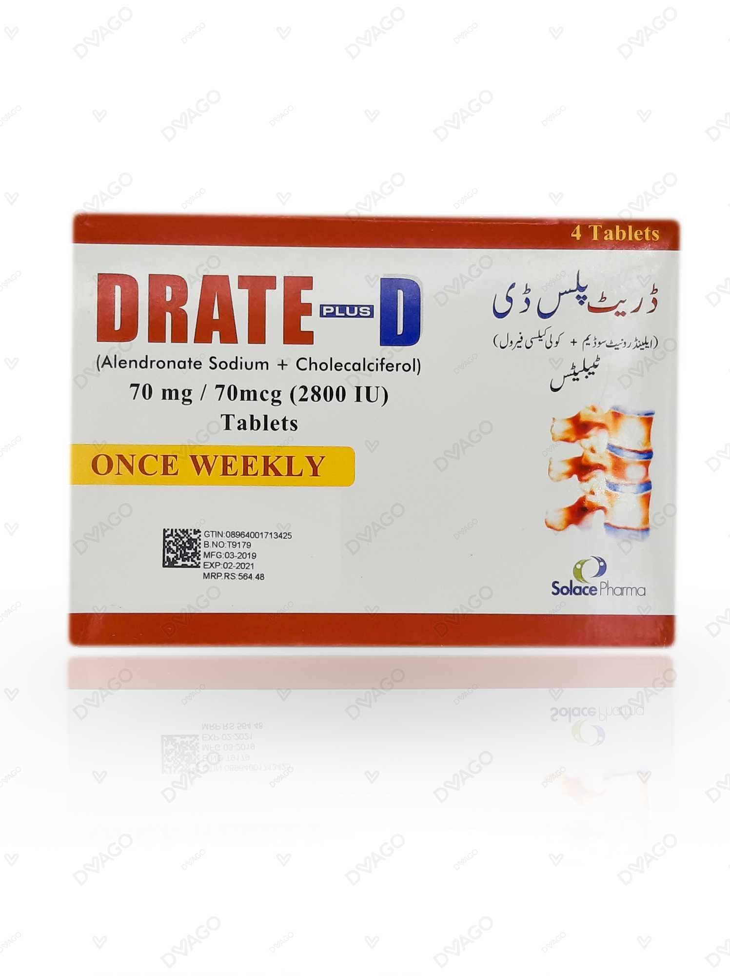 drate plus d tablets