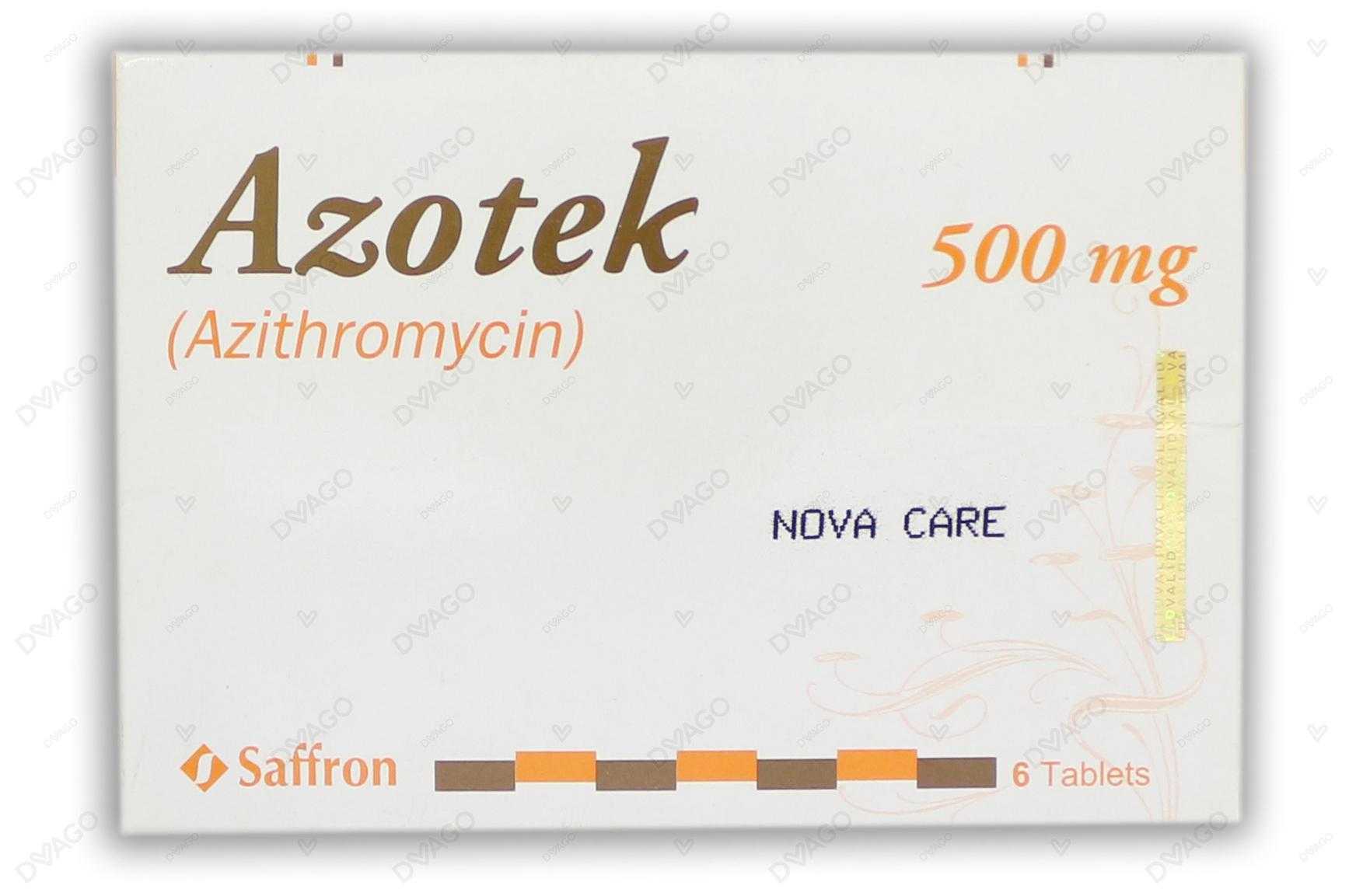 azotek  500 mg 6 tablets