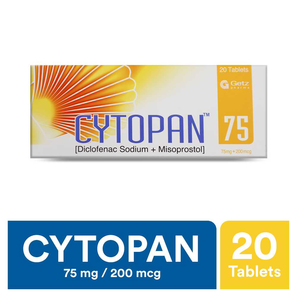 cytopan tablets 75mg+200mcg