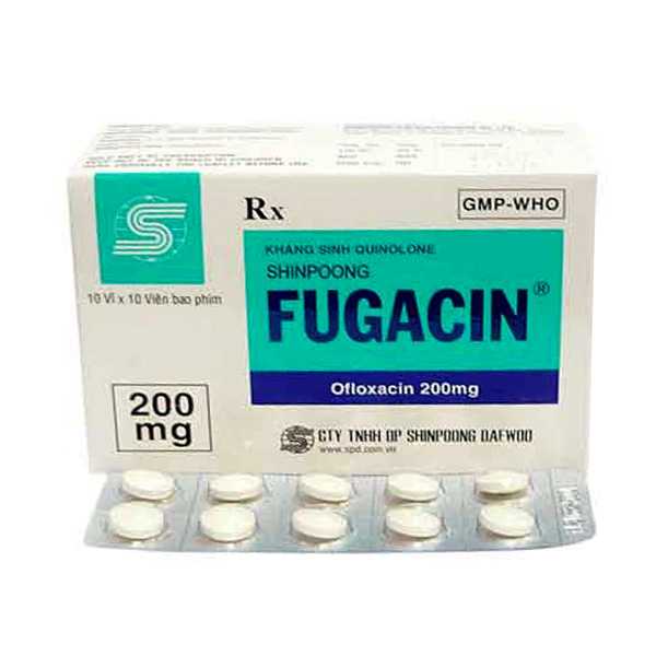 fugacin  200 mg 10 tablets