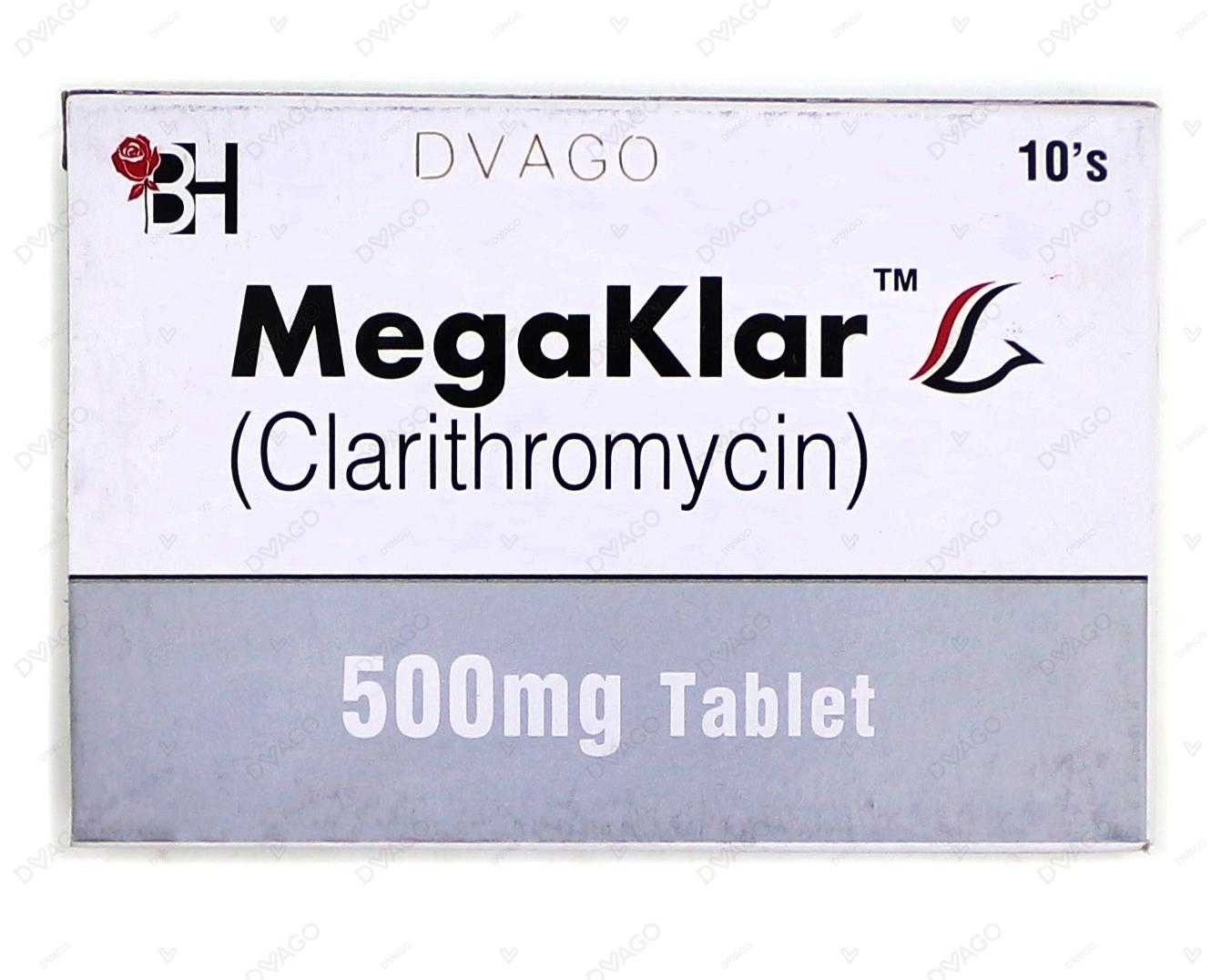 megaklar tablets 500mg
