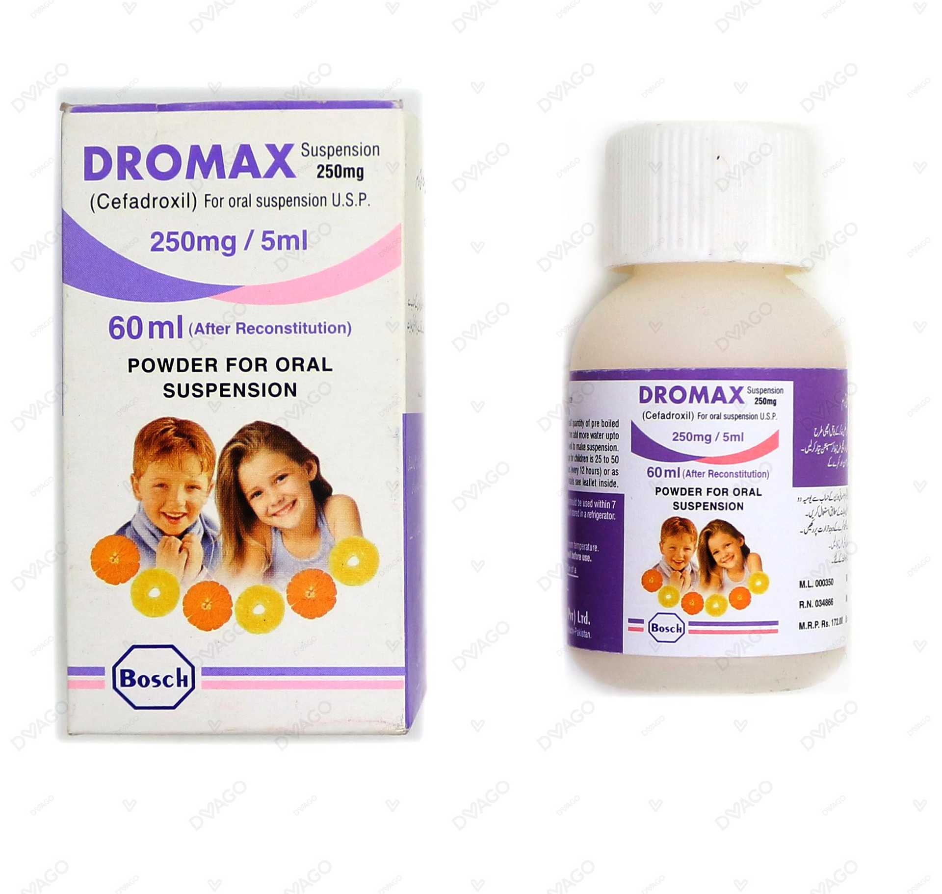 dromax 60ml suspension 250mg