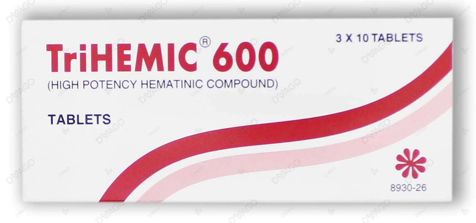 tri-hemic tablets 600mg