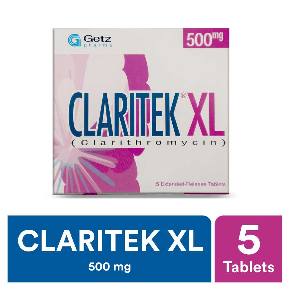 claritek xl tablets 500mg