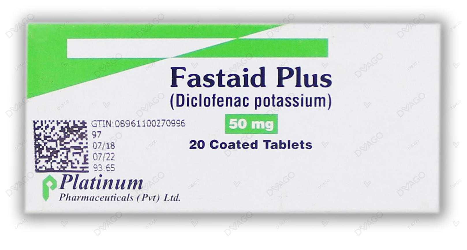 fastaid plus 50 mg tablets