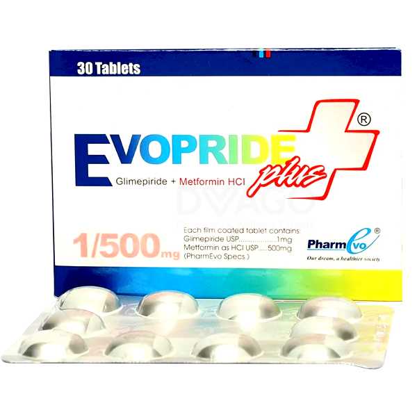 evopride plus tablets 1/500mg