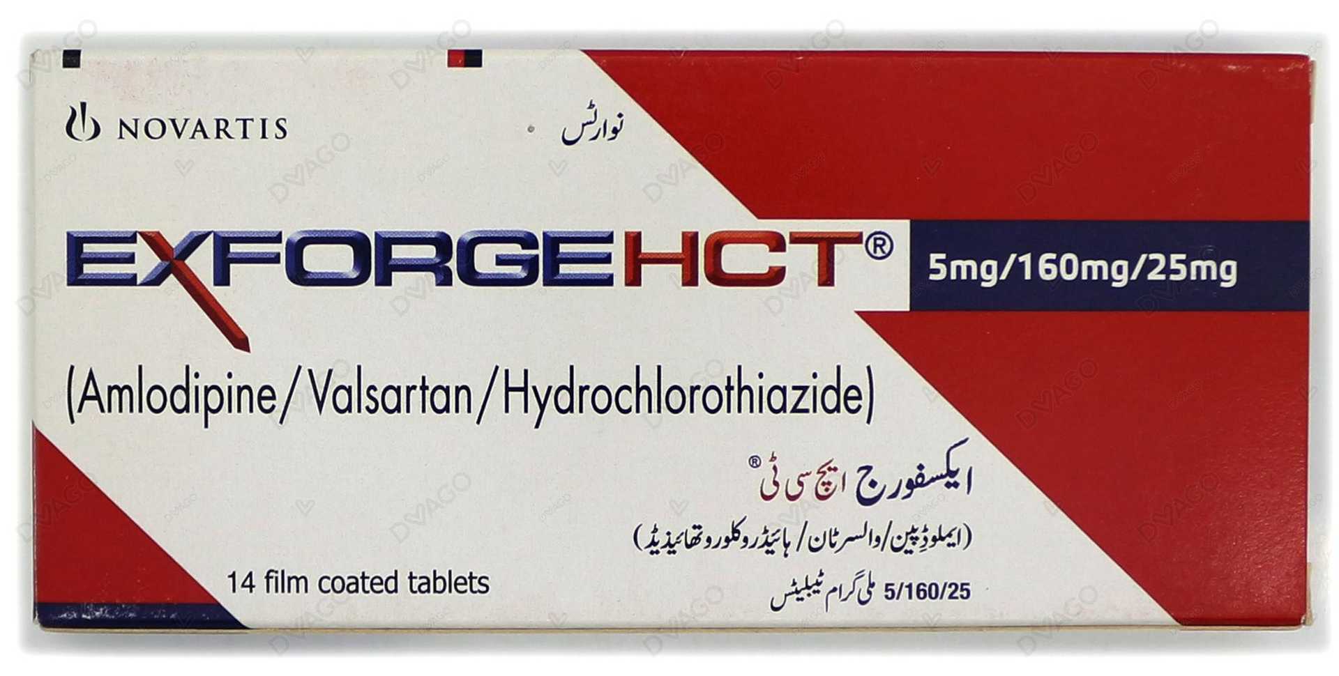 exforge hct tablets 5/160/25mg