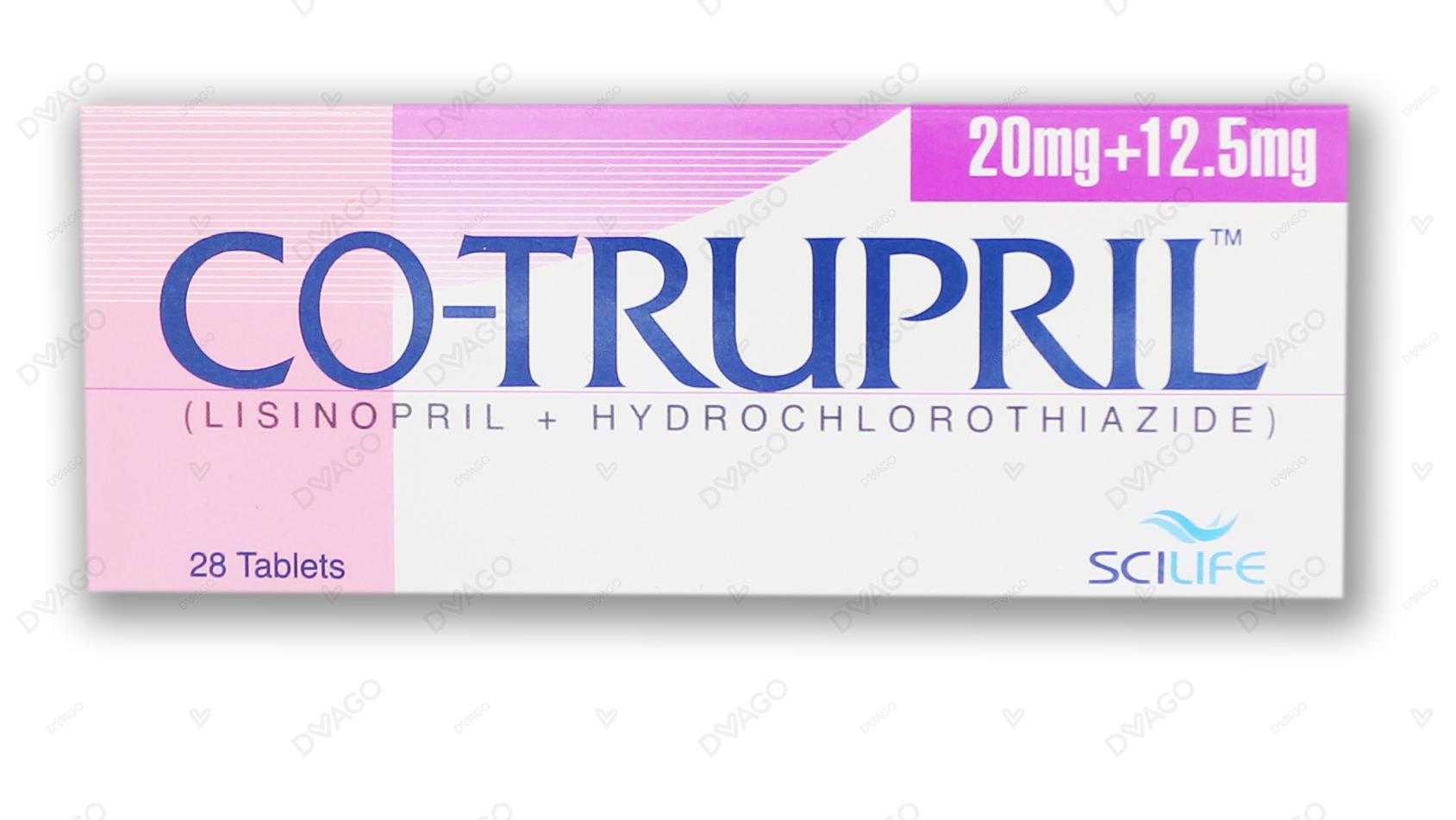 co-trupril tablets 20/12.5 mg