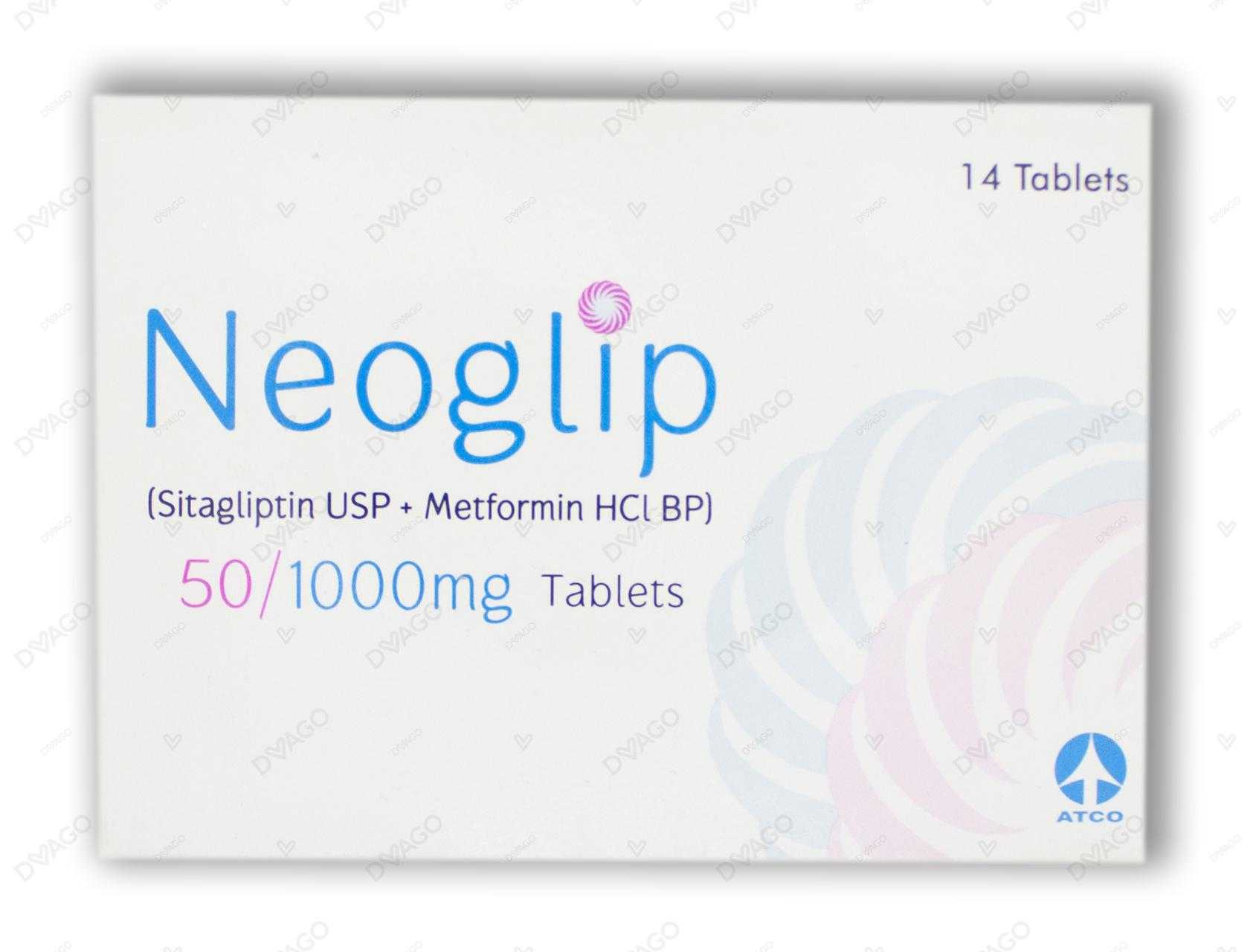 neoglip tablets 50mg/1000mg