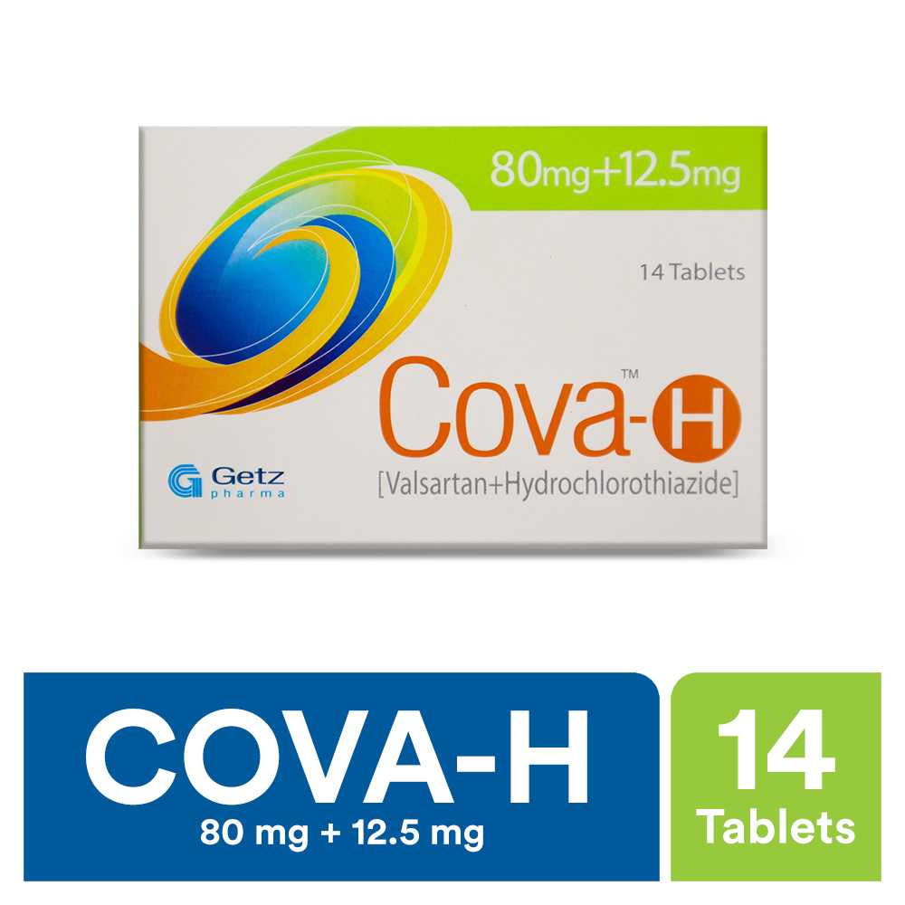 cova-h 80mg+12.5mg tablets