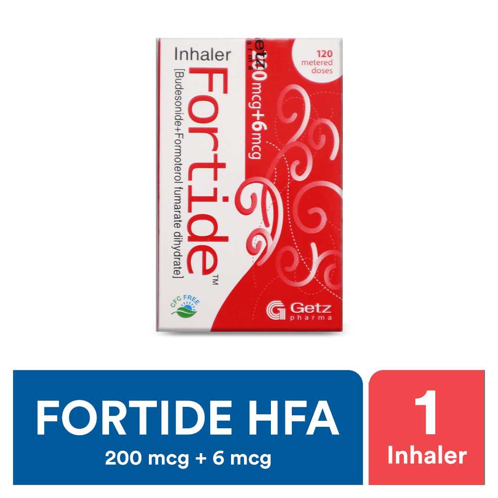 fortide hfa inhaler 200mcg+6mcg