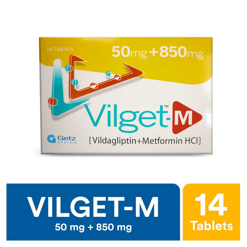 vilget-m 50+850 mg tablets