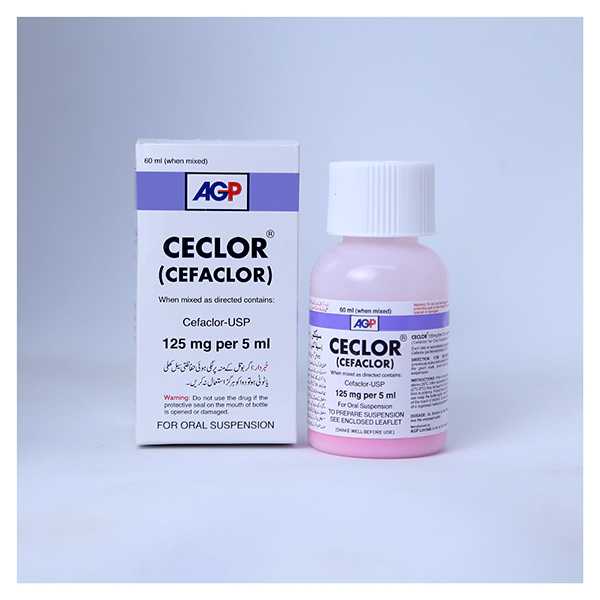 ceclor 60ml suspension 125mg/5ml