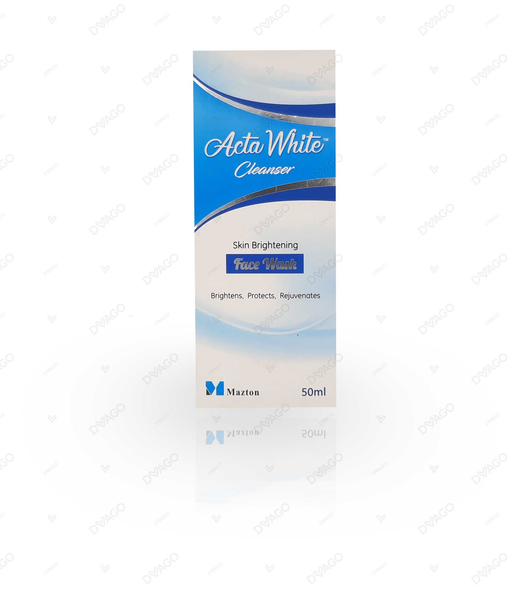 acta white cleanser skin brightening face wash 50ml