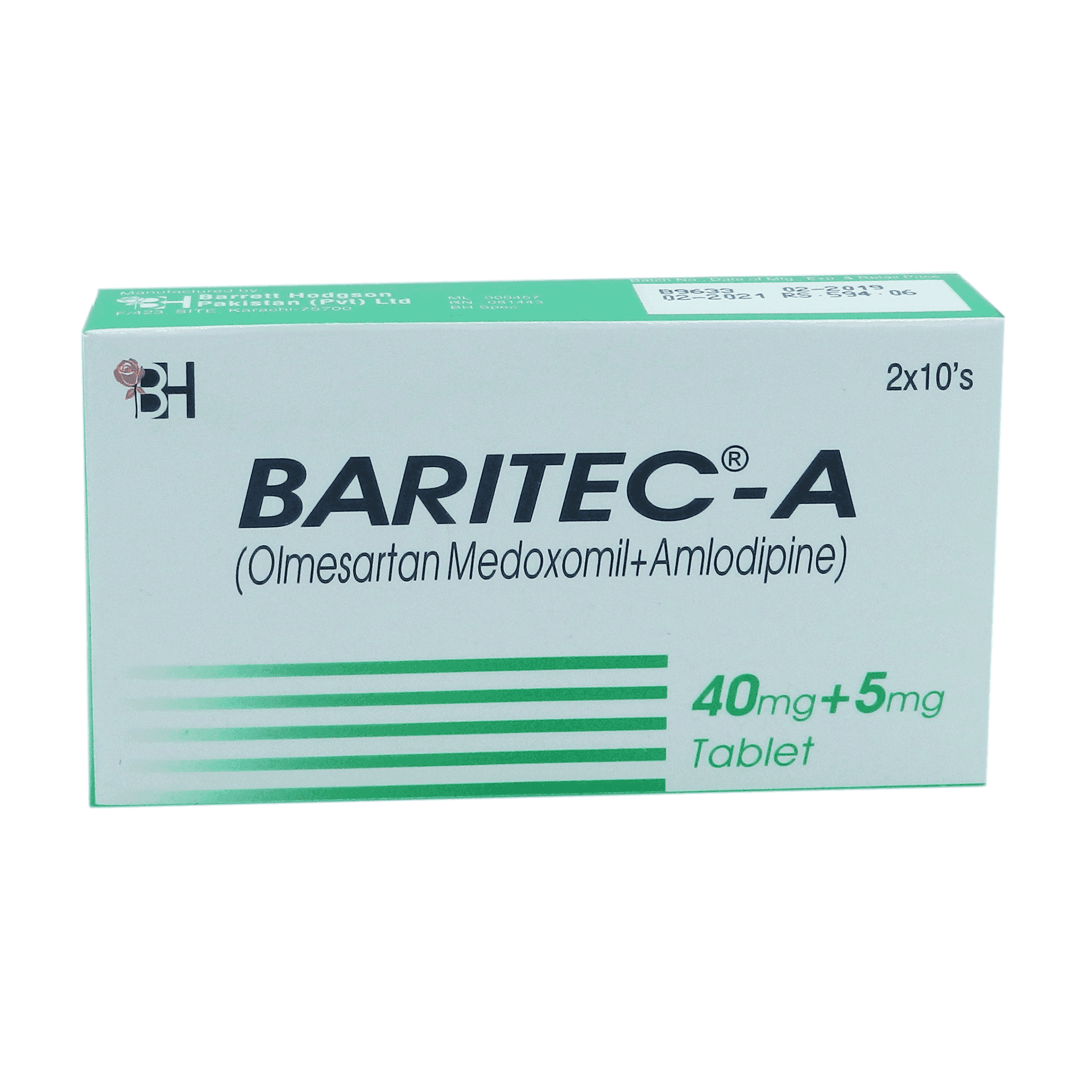 baritec a tablets 5/40mg