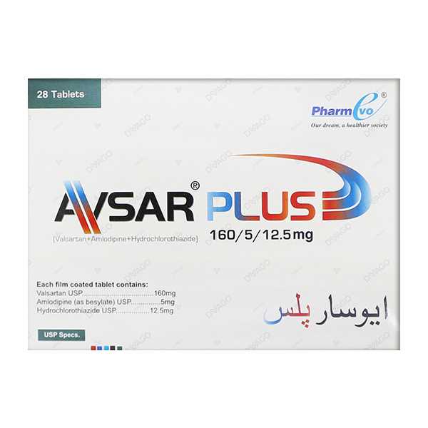 avsar plus tablets 160mg/5mg/12.5mg