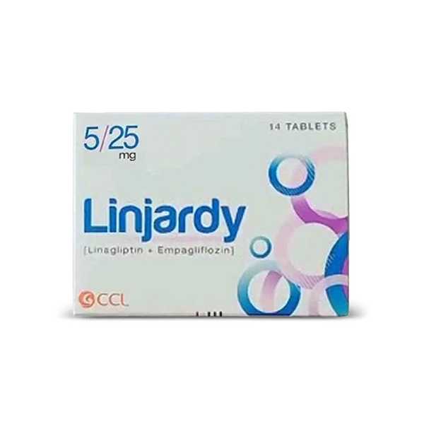 linjardy 5/25mg tablets 14s (pack size 2x7s)