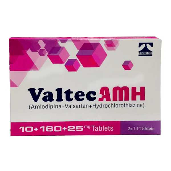 valtec amh 10+160+25mg tablets 28s (pack size 2x14s)