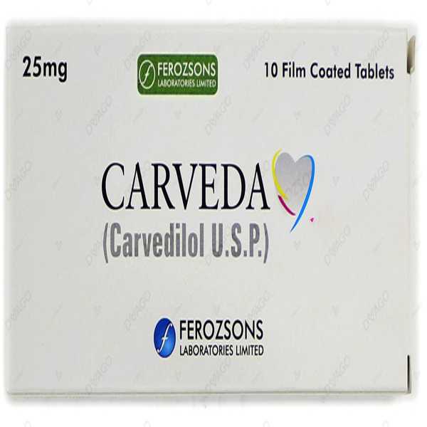 carveda tablets 25mg