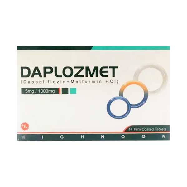 daplozmet 5/1000 mg tab 14s