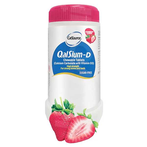 qalsuim d stawberry 1250 mg tablets